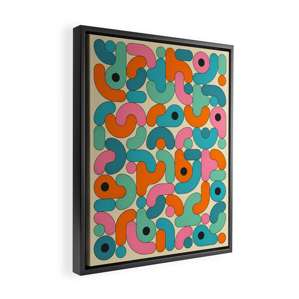 Geometrics 3 Framed Canvas Print Gallery Image 2