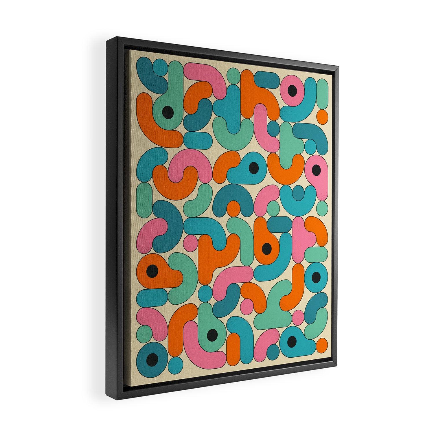 Geometrics 3 Framed Canvas Print Gallery Image 2