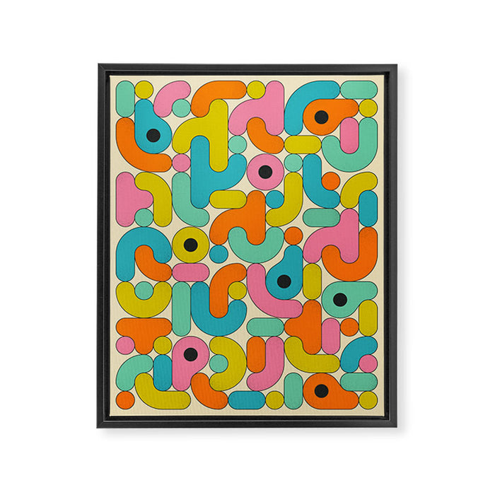Geometrics 4 Framed Canvas Print Gallery Image 1