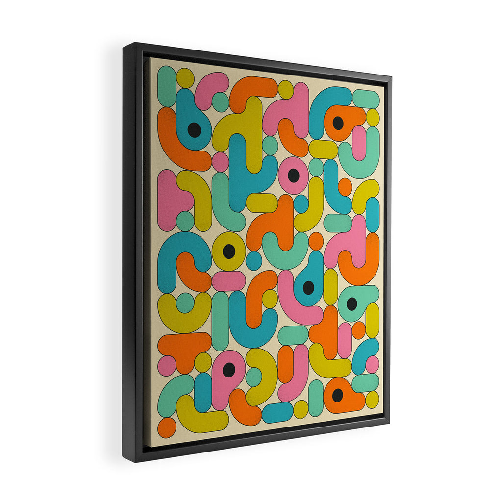 Geometrics 4 Framed Canvas Print Gallery Image 2