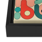 Geometrics 5 Framed Canvas Print Gallery Image 3