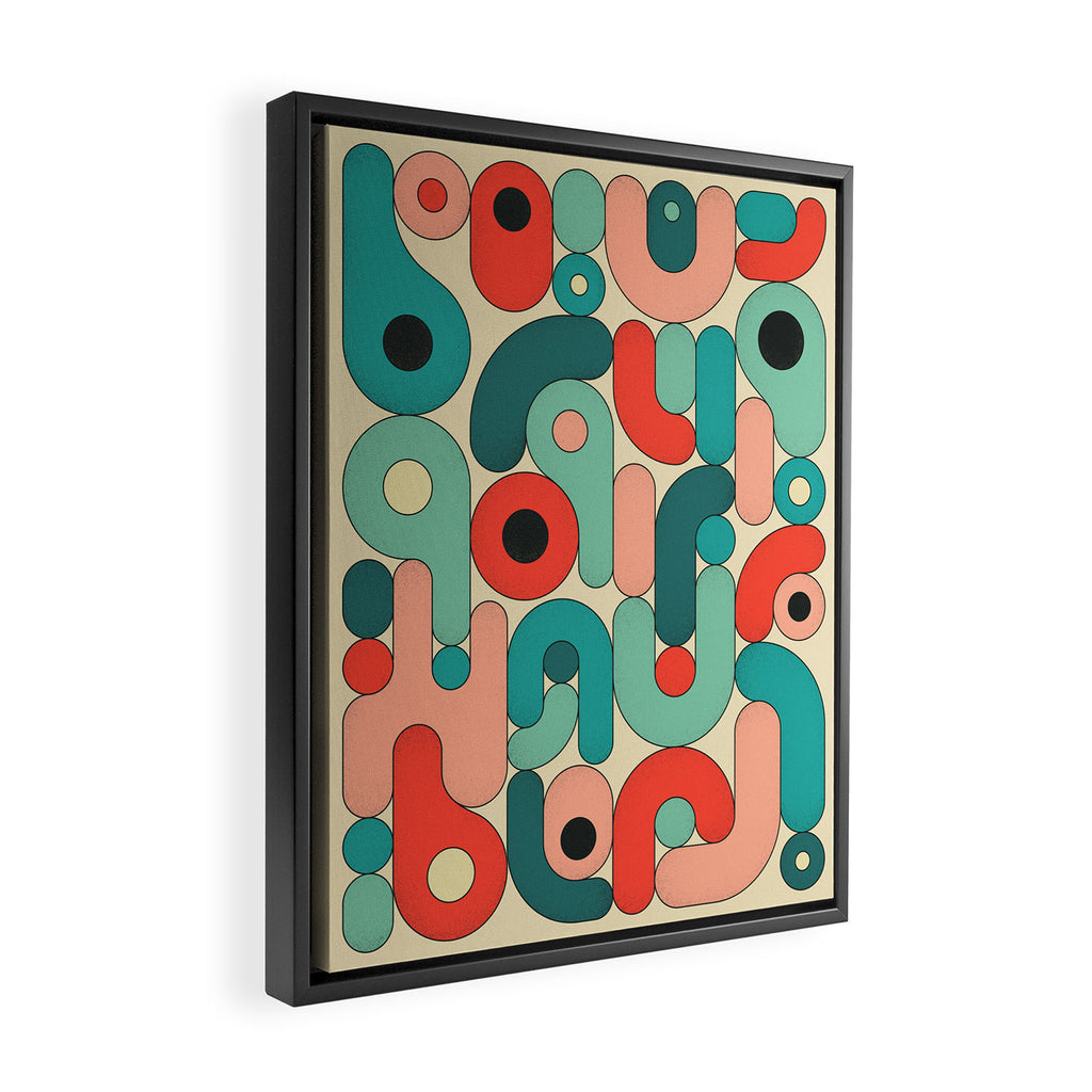 Geometrics 5 Framed Canvas Print Gallery Image 2