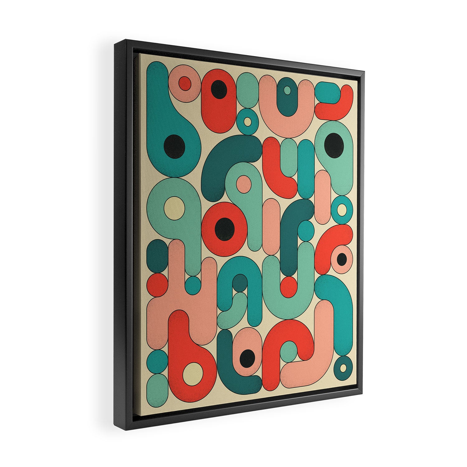 Geometrics 5 Framed Canvas Print Gallery Image 2