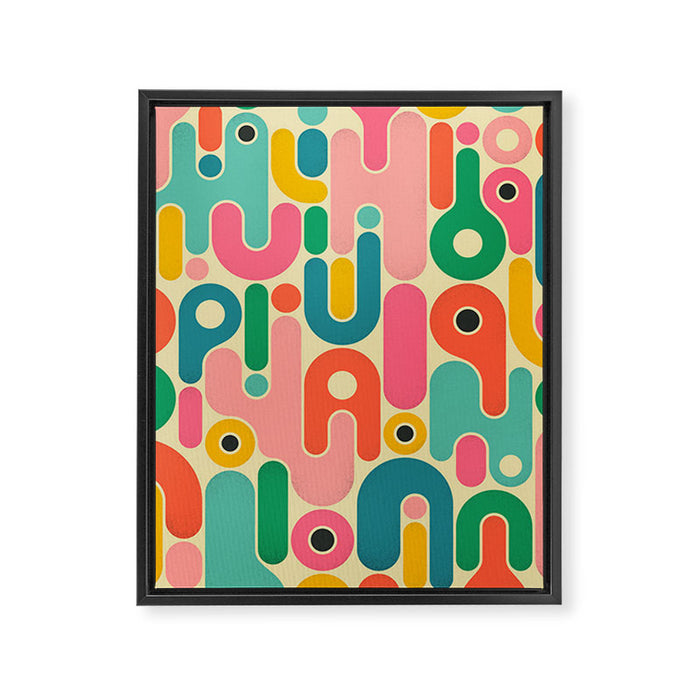 Geometrics 6 Framed Canvas Print Gallery Image 1