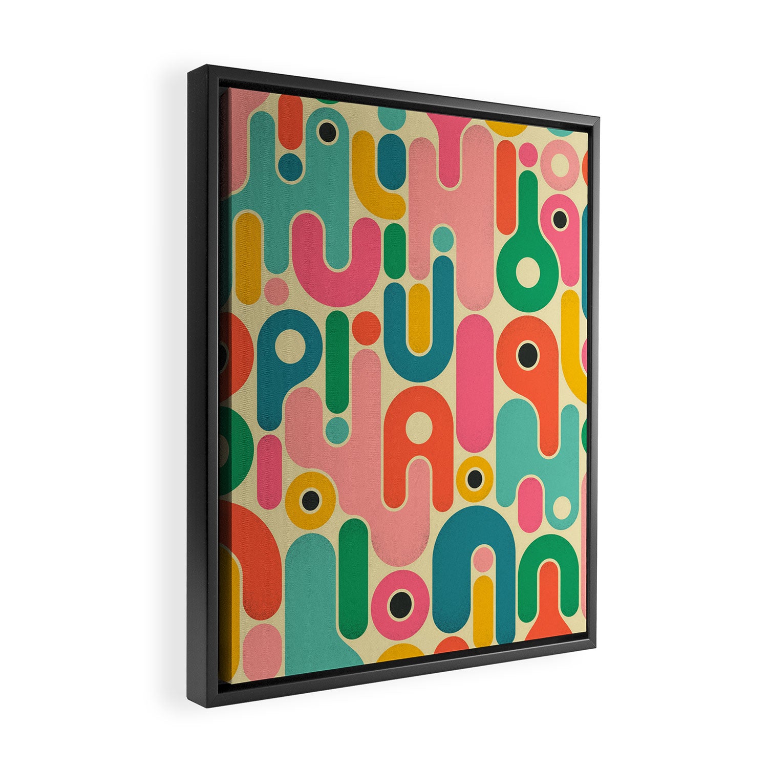 Geometrics 6 Framed Canvas Print Gallery Image 2