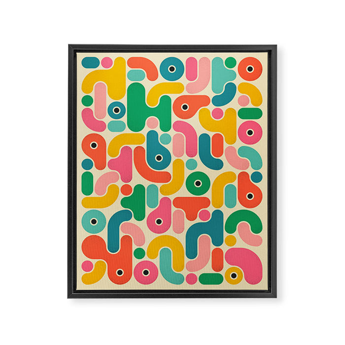 Geometrics 8 Framed Canvas Print Gallery Image 1