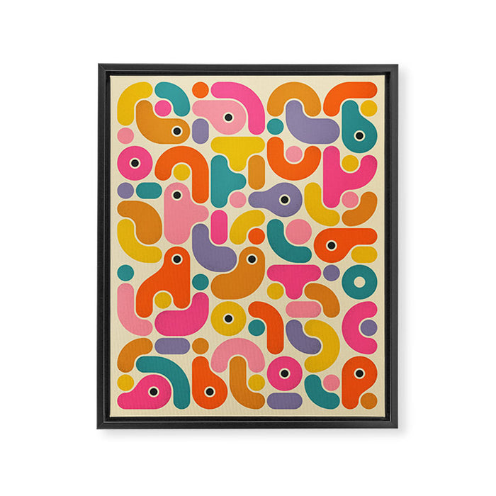 Geometrics 9 Framed Canvas Print Gallery Image 1