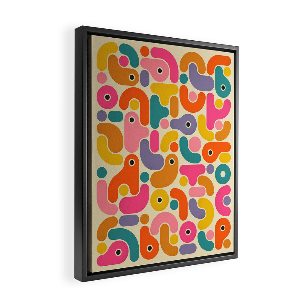 Geometrics 9 Framed Canvas Print Gallery Image 2