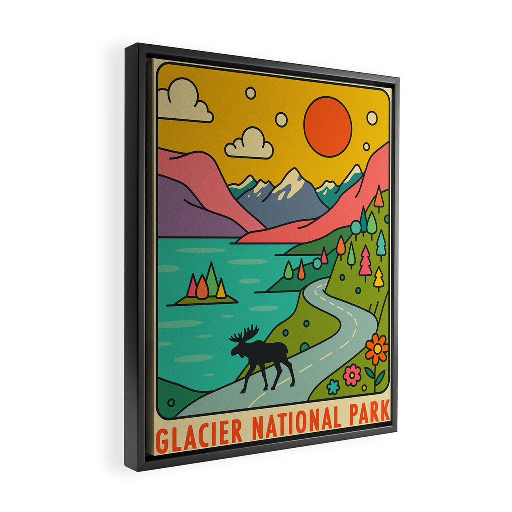 Glacier National Park Framed Canvas Print Gallery Image 2