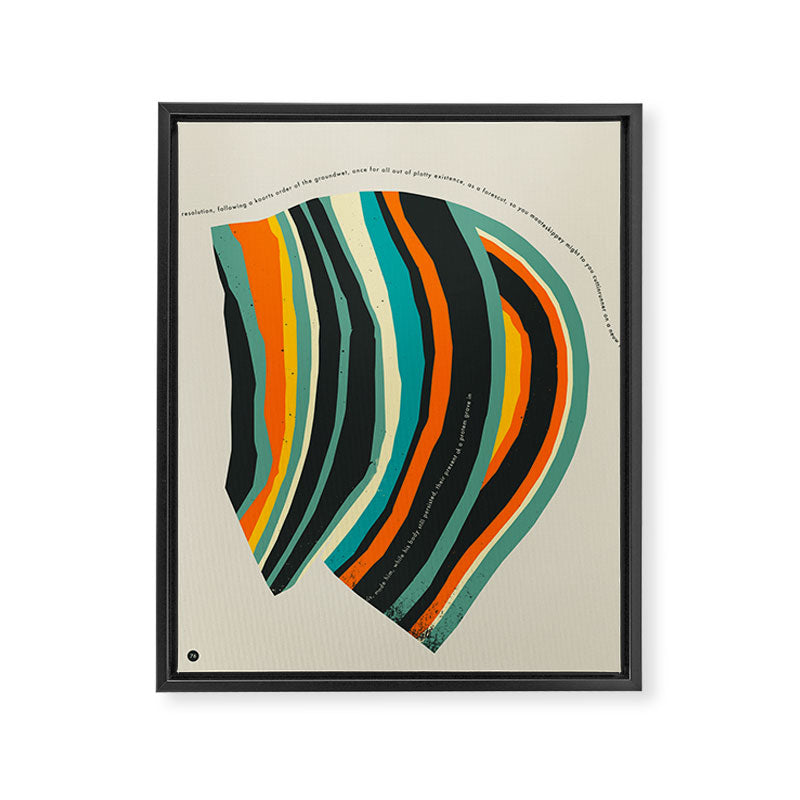 GROUNDWET (Finnegans Wake 76) Framed Canvas Print Gallery Image 6