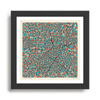 HOUSTON MAP (2022 edition) Framed Art Print Gallery Image 1