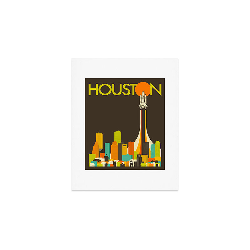HOUSTON SKYLINE Art Print Gallery Image 1