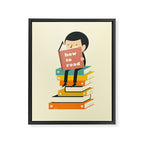 HOW TO READ Framed Canvas Print Gallery Image 6