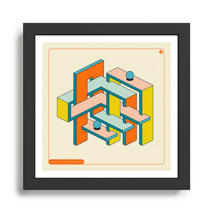 IMPOSSIBLE GEOMETRICS 38 Framed Art Print Gallery Image 1
