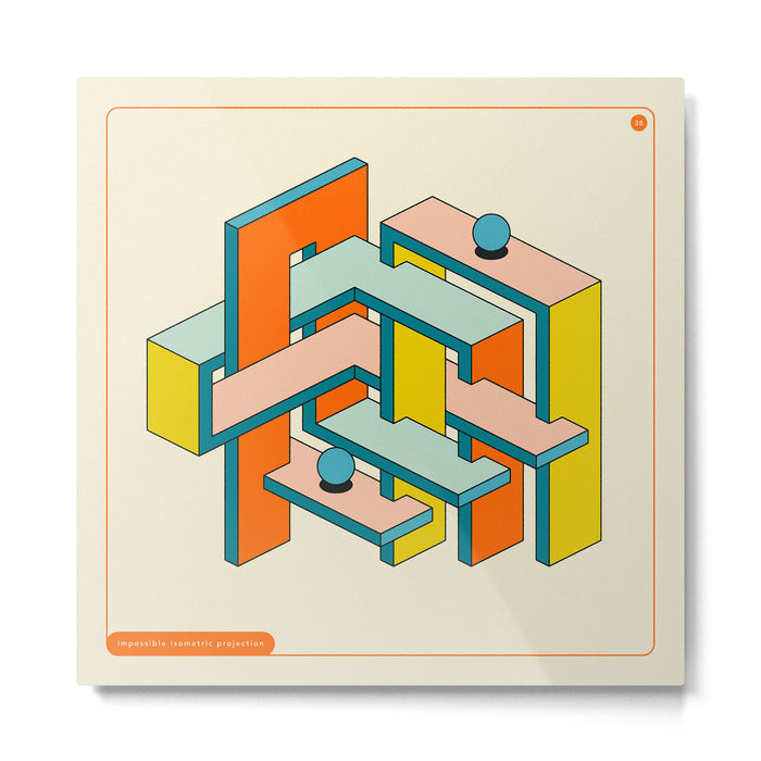 IMPOSSIBLE GEOMETRICS 38 Metal Print Gallery Image 1