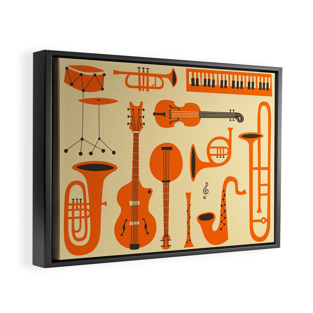 Just Jazz Framed Canvas Print Gallery Image 2