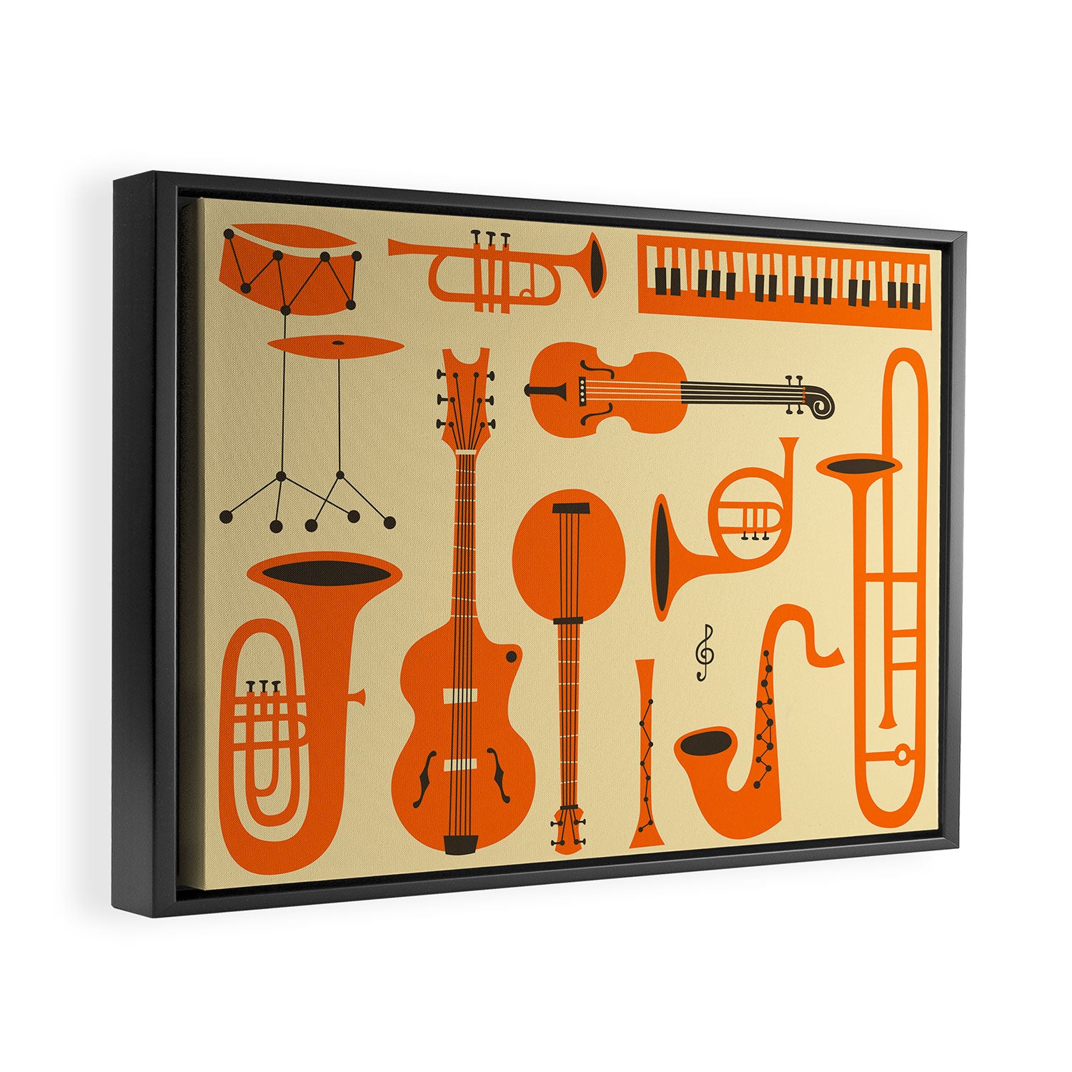 Just Jazz Framed Canvas Print Gallery Image 2