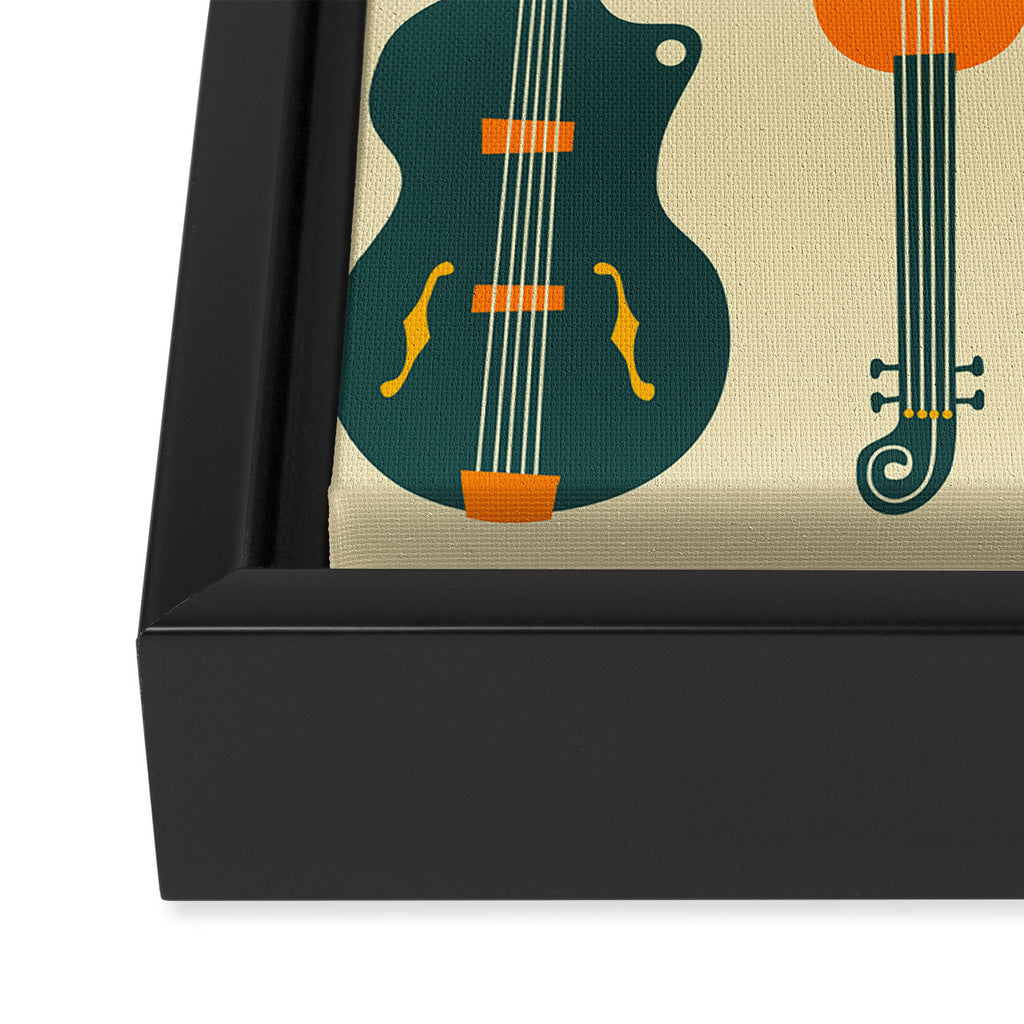 JUST JAZZ Framed Canvas Print Gallery Image 3