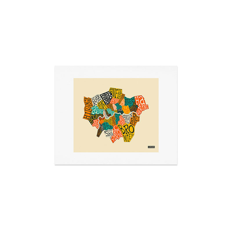 LONDON BOROUGHS Art Print Gallery Image 1