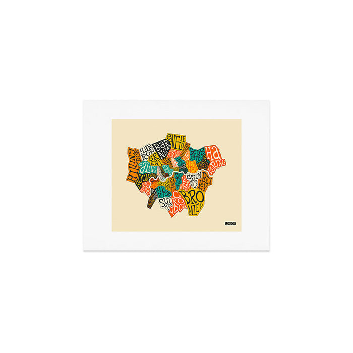 LONDON BOROUGHS Art Print Gallery Image 1