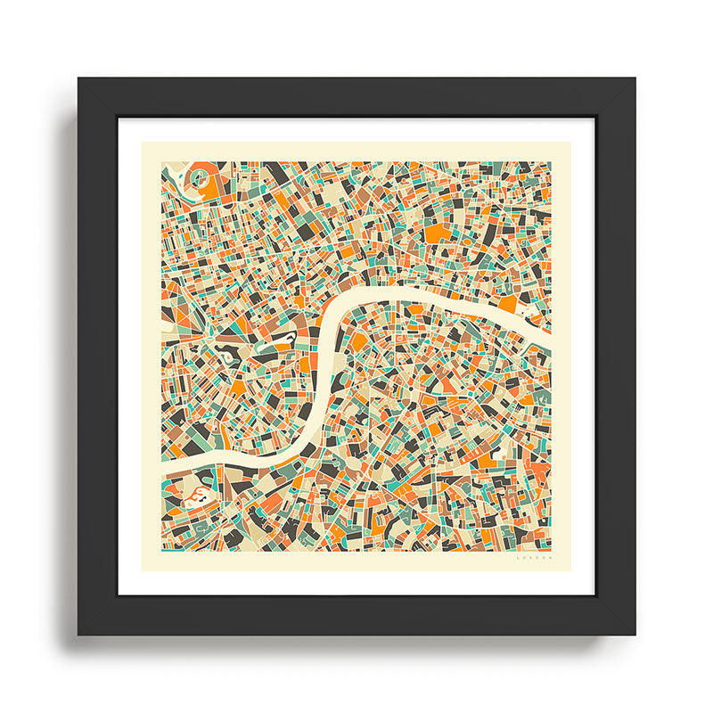 LONDON MAP Framed Art Print Gallery Image 1