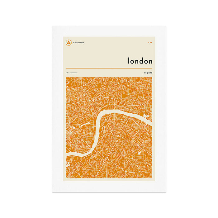 LONDON MAP Art Print Gallery Image 1