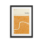 LONDON MAP Framed Art Print Gallery Image 2