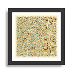 Los Angeles Map Framed Art Print Gallery Image 1