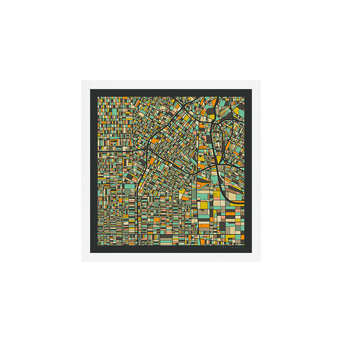 LOS ANGELES MAP Art Print Gallery Image 1