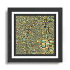 LOS ANGELES MAP Framed Art Print Gallery Image 1