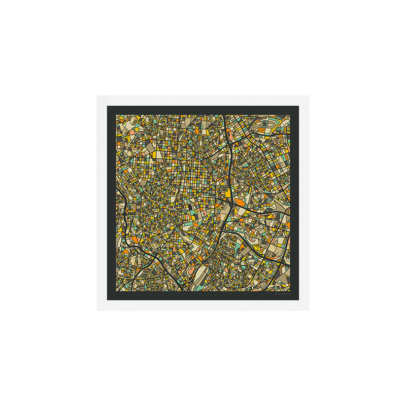 MADRID MAP Art Print Gallery Image 1