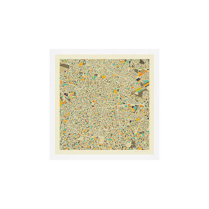 Mexico City Map Art Print Gallery Image 1