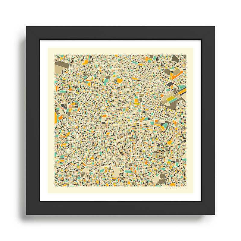 Mexico City Map Framed Art Print Gallery Image 1