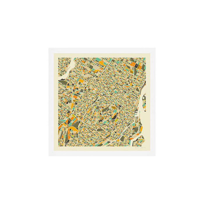 Montreal Map Art Print Gallery Image 1