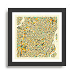 Montreal Map Framed Art Print Gallery Image 1