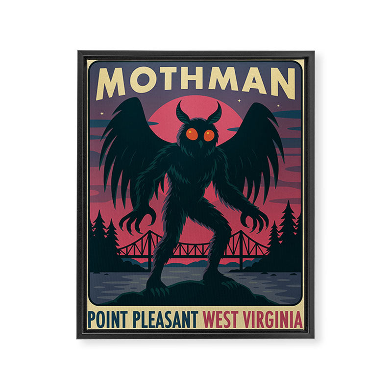 Mothman Framed Canvas Print Gallery Image 6