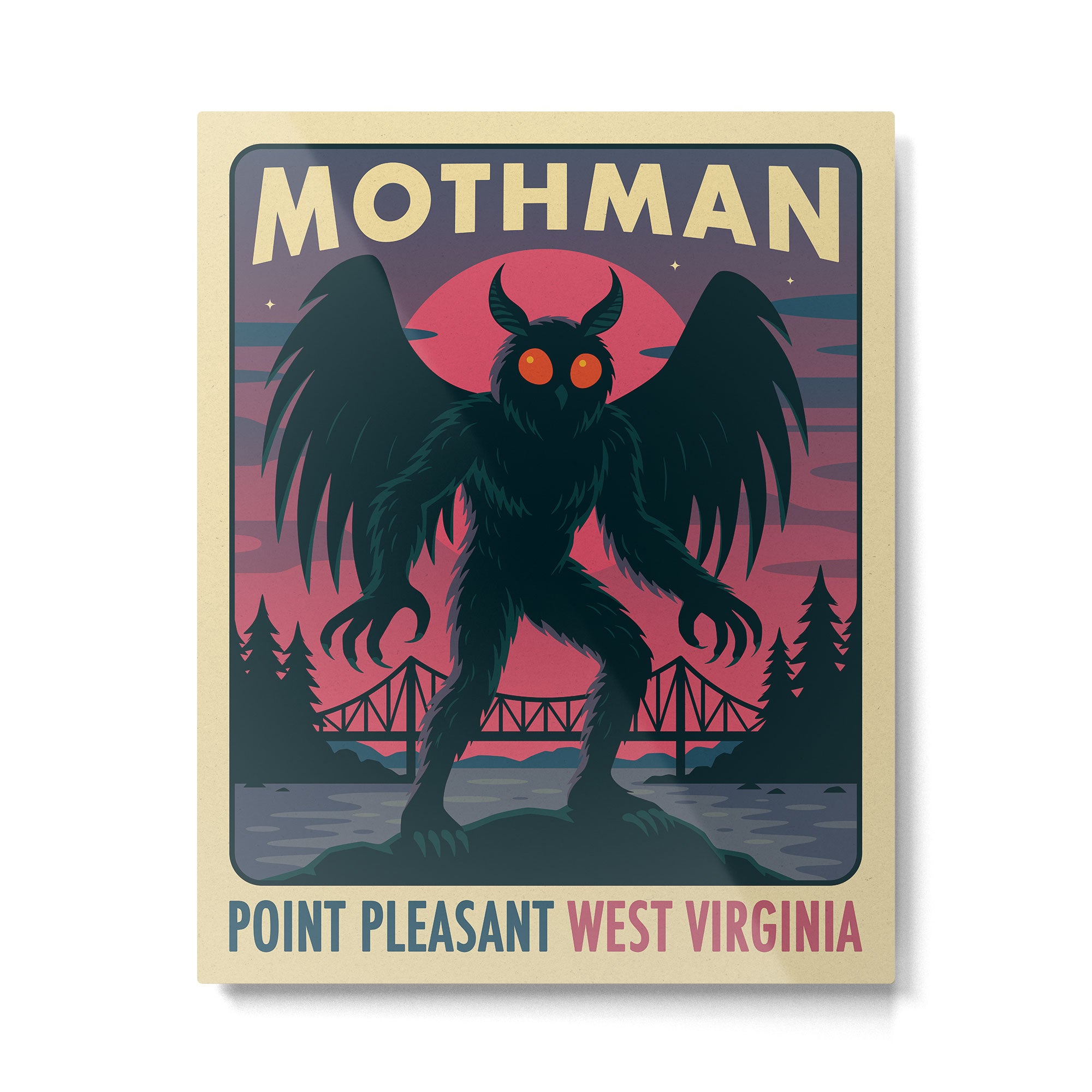 Mothman Metal Print Gallery Image 4