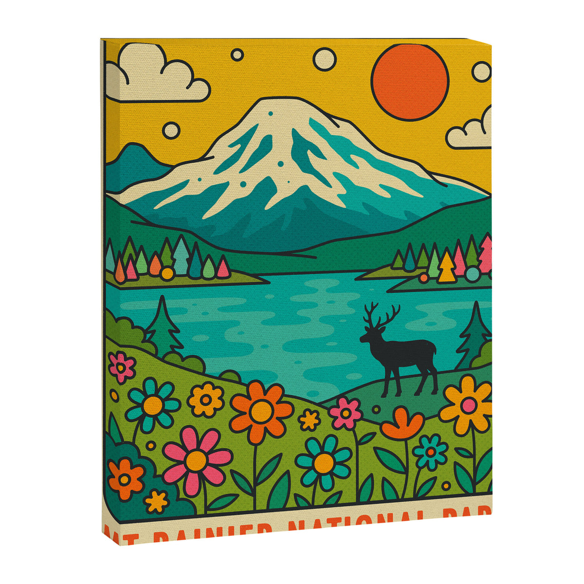 Mt Rainier National Park Canvas Print Gallery Image 6