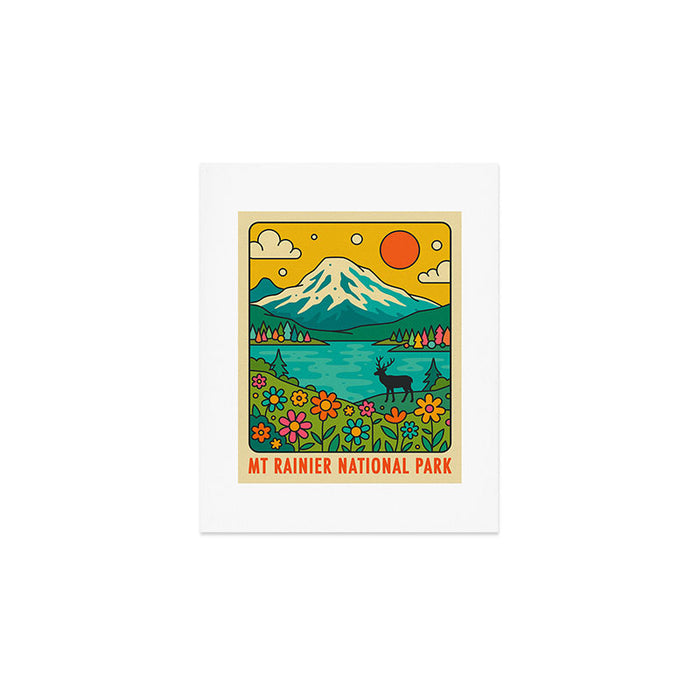 Mt Rainier National Park Art Print Gallery Image 1