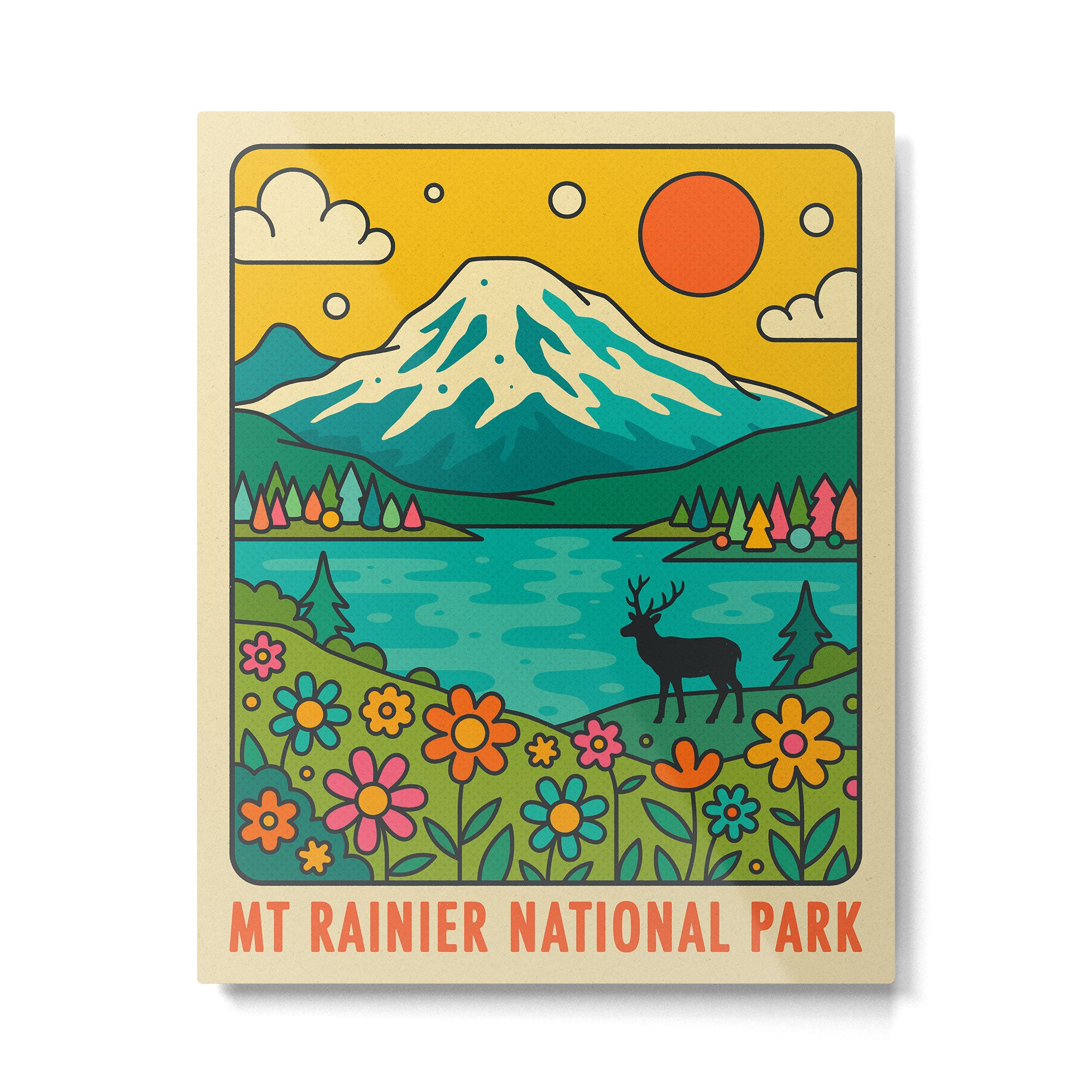 Mt Rainier National Park Metal Print Gallery Image 4