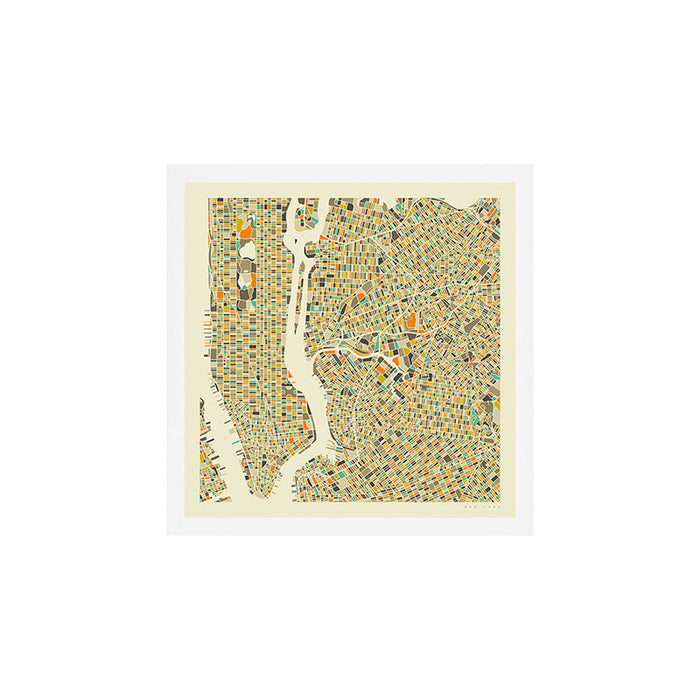 New York Map Art Print Gallery Image 1