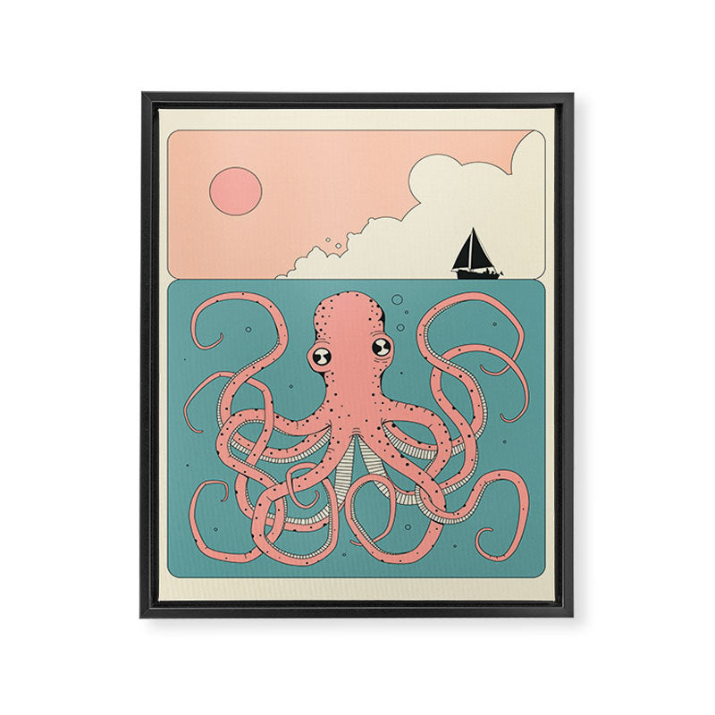OCTOPUS Framed Canvas Print Gallery Image 6