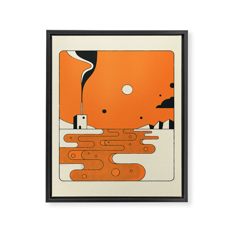ORANGE RIVER Framed Canvas Print Gallery Image 6