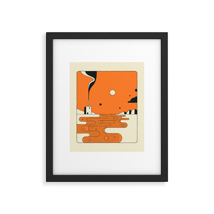 ORANGE RIVER Framed Art Print Gallery Image 1