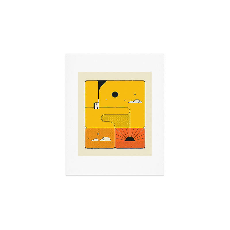 ORANGE SUNSET Art Print Gallery Image 1
