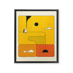 ORANGE SUNSET Framed Canvas Print Gallery Image 6