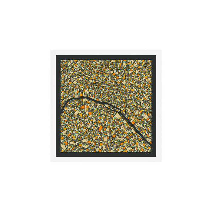 PARIS MAP Art Print Gallery Image 1