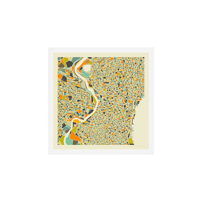 Philadelphia Map Art Print Gallery Image 1