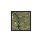 PORTLAND MAP Art Print Gallery Image 1