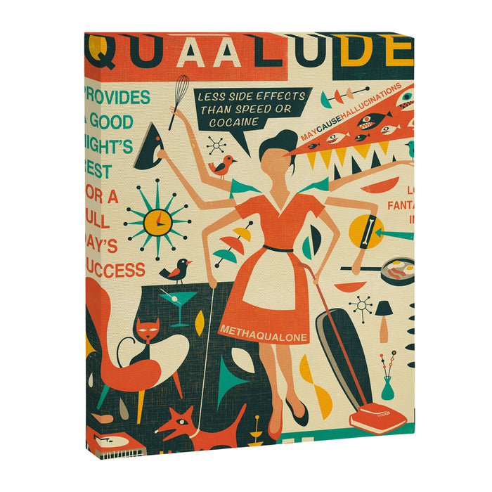 Q IS FOR QUAALUDE Canvas Print Gallery Image 1